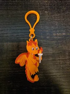 Kinder Schlüsselanhänger Herz Challenge herzhaft orange Drache American Heart Association - Bild 1 von 1