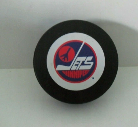 Winnipeg Jets Puck - Vintage Logo - BRAND NEW! 1979 - 1990 Vintage Logo Cover