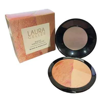 Laura Geller Baked Spring Glow Blush-N-Highlight Bush Highlighter 20g New In Box - Image 1 of 3