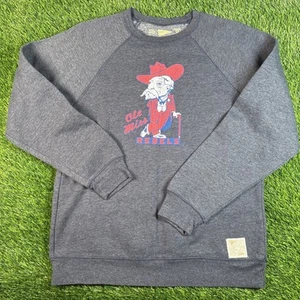 Ole Miss Rebels Sweatshirt Erwachsene Medium grau Distant Replays Rundhalsausschnitt USA - Bild 1 von 11