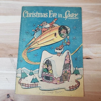 CHRISTMAS EVE IN SPACE Promo Giveaway Comic 1958 SANTA CLAUS Ben Franklin Store - Image 1 of 4