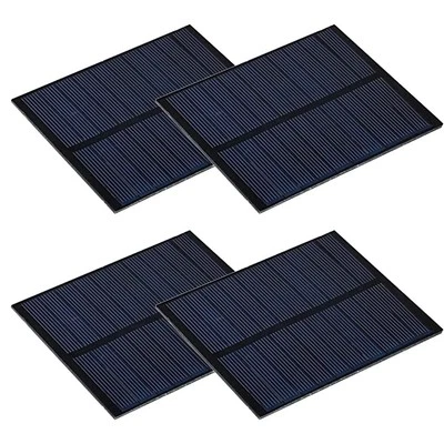 Set of 4 Mini Solar Panels 5V 230mA for Easy Charging of Small Solar Devices - Bild 1 von 4