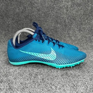 Nike Zoom Rival M 9 Shoes Men's Size 7 Blue Running Speed Sprinting Track Spikes - Picture 1 of 12