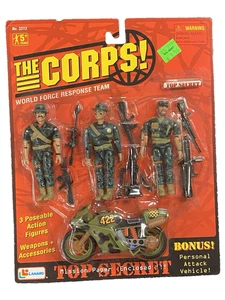 Lanard The Corps 1996 Top Secret (3 figuras de acción + motocicleta) nuevo sellado #6 - Imagen 1 de 4