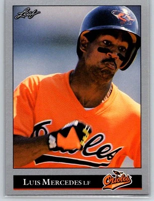 1992 Leaf #130 Luis Mercedes - Image 1 of 2