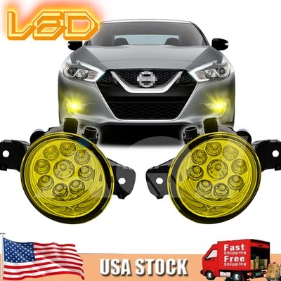 Pair of LED Bumper Fog Light Driving Lamps For Nissan Maxima 2007-2016 Foto 1 de 4