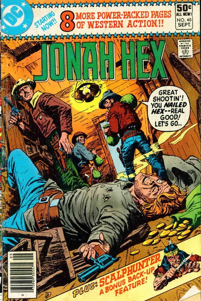 Jonah Hex #40 FN; DC | Western de septiembre de 1980 - con bolsa + tablero Foto 1 de 1