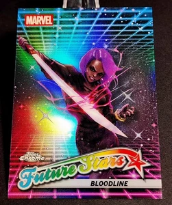 BLOODLINE FUTURE STARS REFRACTOR #FS-5 MARVEL TOPPS CHROME 2025 - Picture 1 of 3