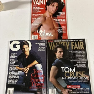 3 Tom Cruise Magazines GQ Vanity Fair Free Shipping  - Picture 1 of 4