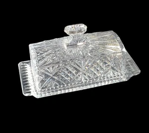 Godinger Dublin Butterdose mit Kristalldeckel Top Zustand - Bild 1 von 2