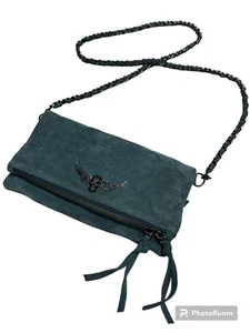 Zadig & Voltaire Bolso de Hombro Verde Mujer Bolso de Mano Monedero Asa De Japón - Imagen 1 de 4