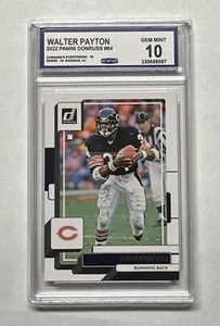 2022 Panini Donruss Walter Payton Chicago Bears #84 CCG 10 Gem Mint - Picture 1 of 2