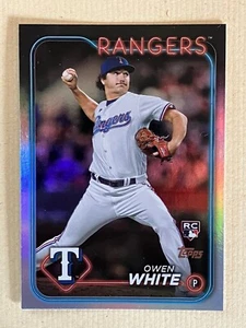 2024 Topps Series 1 Rainbow Foil #5 Owen White Texas Rangers RC - Picture 1 of 1