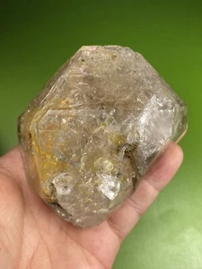 Großer Herkimer Diamant natürlicher Quarz Kristall New York Keilspitze und Regenbogen - Bild 1 von 6