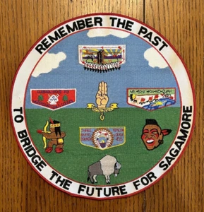 OA Sagamore Council BSA "Remember The Past To Bridge The Future" Patch, 10" Dia. - Picture 1 of 2