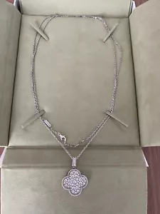 Van Cleef & Arpels Magic Alhambra 1 Motif Long Necklace White Gold & Diamonds - Picture 1 of 8