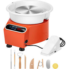 Pottery Wheel Ceramic Machine 25CM LCD Touch with Foot Pedal Detachable Basin