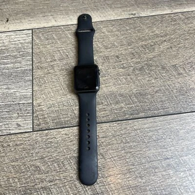 Apple Watch Sport 1st Gen Series 7000 Smartwatch Black Strap 38mm Aluminum Case - Image 1 of 4
