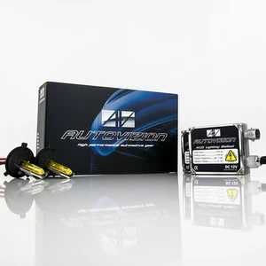 Autovizion Premier 55 Watts H4 HB2 9003 3000K HID Xenon Yellow Kit Low Beam - Picture 1 of 10