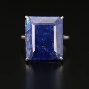 14K 20.60 CT Natural Tanzanite Solitaire Ring VERY LARGE STONE...REDUCED - Picture 1 of 8