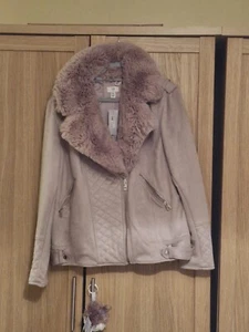 River Island Biker Jacket Size 22 Bnwt - Picture 1 of 3