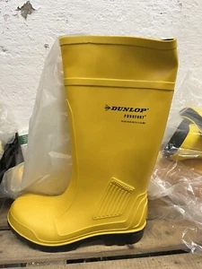 DUNLOP PUROFORT PROFESSIONAL SAFETY BOOTS WITH MIDSOLE YELLOW POLYURETHANE - Picture 1 of 4
