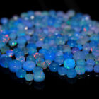 4-6mm Natural Blue Ethiopian Fire Opal Roundell Cut loose beads Gemstone 100 PS