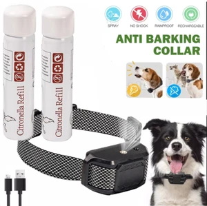 Dog Citronella Spray Anti Bark Stop Barking Humane Rechargeable Collar Training - Picture 1 of 29