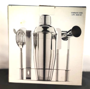 Williams Sonoma Encore Barwerkzeuge und Cocktail Edelstahl 6-teiliges Bar-Set - Bild 1 von 14