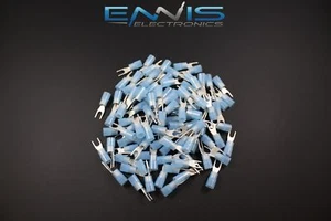 14-16 GAUGE 500 PK NYLON SPADE # 6 TERMINAL CONNECTOR AWG ELECTRICAL CRIMP CAR - Picture 1 of 4