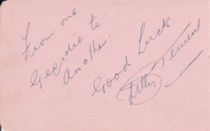BILLY TERNENT - British orchestra leader - HAND SIGNED AUTOGRAPH ALBUM BOOK PAGE - Picture 1 of 2