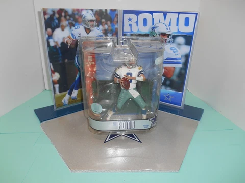 Free Tony Romo McFarlane Figure + Dallas Cowboys NFL Photo Display Cover
