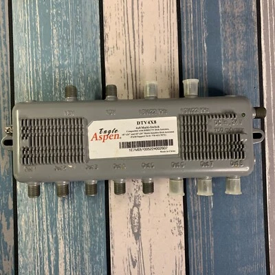 Eagle Aspen 4x8 Multi Switch DTV4X8 4 Inports 8 Outports Multi Satellite Dish - Image 1 of 4