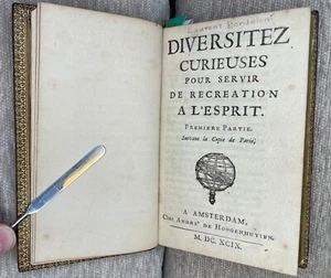 Rare 1699 Edition of "Diversitez Curieuses" by Laurent Bordelon – Amsterdam - Picture 1 of 15