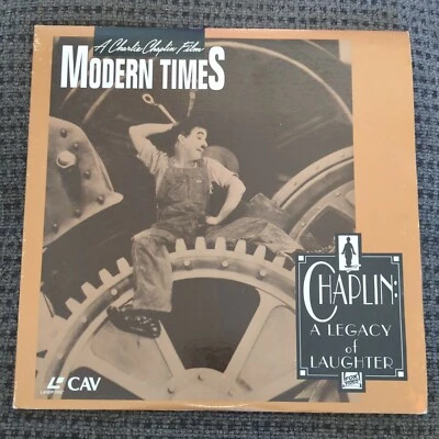 MODERN TIMES Laserdisc Charlie Chaplin classic. Gatefold - Image 1 of 3