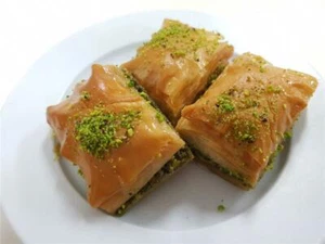 PÓSTER BRILLANTE BAKLAVA FOTO IMAGEN BANNER IMPRESIÓN baclava griego pavo 6792 - Imagen 1 de 1
