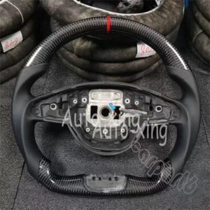 New Carbon Fiber Customied Steering Wheel For Benz CLA W205 AMG GLS GLE GT 2015+ - Foto 1 di 10