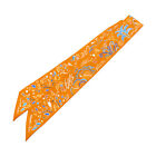 Hermes Twilly Scarf Scarves Silk Orange Blue