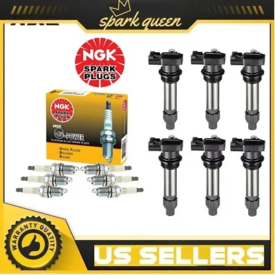 Ignition Coils + NGK Spark Plugs Kit for 2008-2014 Cadillac CTS SRX 3.0L 3.6L - Image 1 of 4