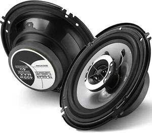 6in 2-Way Coaxial Car Speakers, 400W Peak, Universal Car Door Speaker Pair - Picture 1 of 7