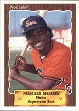 1990 Hagerstown Suns ProCards #1406 Francisco de la Rosa