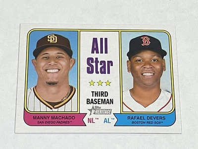 2023 Topps Heritage Baseball #334 - Manny Machado - San Diego Padres - Image 1 of 2