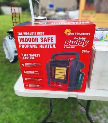 Mr. Heater F232000 MH9BX 9000 BTU Propane Portable Buddy Heater - Black+Red - Image 1 of 4