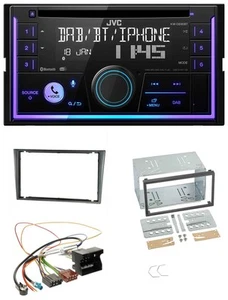 JVC MP3 USB 2DIN DAB Bluetooth CD Autoradio für Opel Corsa C Quadlock 2000-2006 - Bild 1 von 10