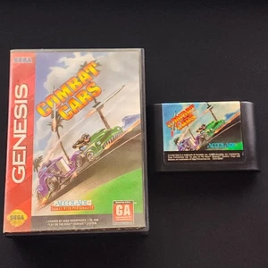 Combat Cars (Sega Genesis, 1994) COMPLETE w/ Box, No manual game WORKS! - Picture 1 of 9