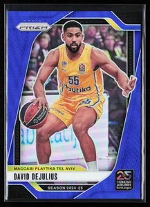2024-25 Panini Prizm Euroleague Basketball David DeJulius Blue Prizms /199 #92 - Picture 1 of 10