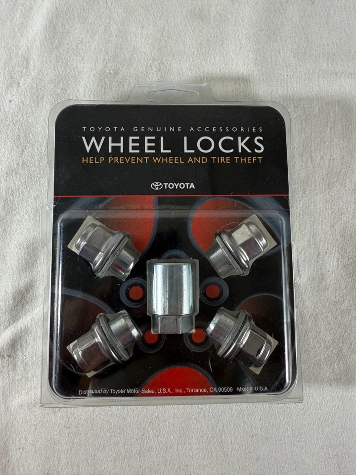 Conjunto de trava de roda de alumínio/liga Toyota genuína (curto) - Toyota 00276-00900 1M - Imagem 1 de 4