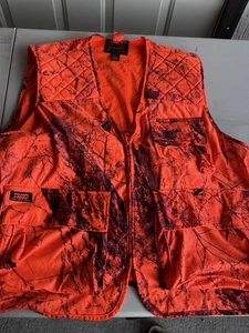 Gamehide Blaze Orange Camo Sneaker Big Game Hunting Vest Mens Size Xl - Picture 1 of 5