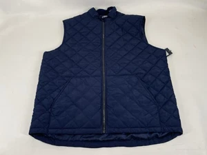 Chaps Navy Blue Quilted Vest Mens Size XL NWT - Picture 1 of 6