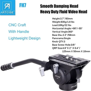 Videokopf-Stativ Flüssiger Kopf Schwerer Stativkopf mit Schnellwechselplatte - Bild 1 von 10